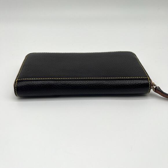 DOONEY & BOURKE Leather Long Zip-Around Wallet, Dark Brown - Picture 5 of 9